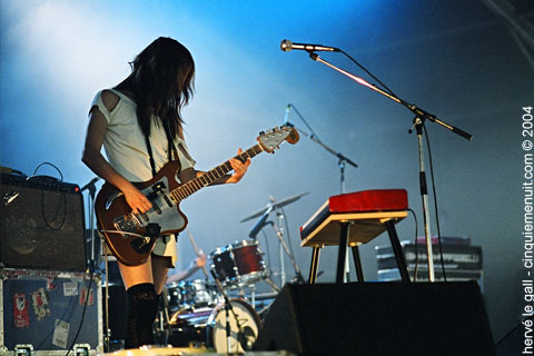 Blonde redhead au festival Art rock Saint Brieuc en 2004