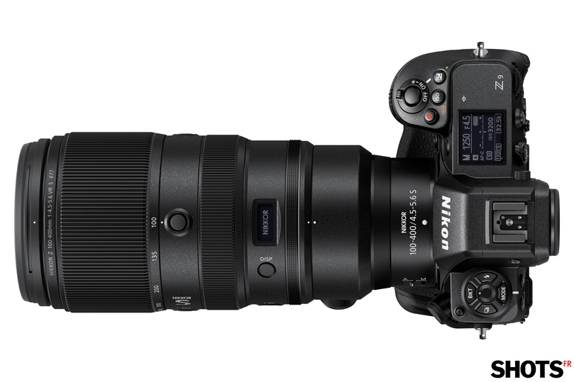 Nikkor 100-400mm monté sur Nikon Z9